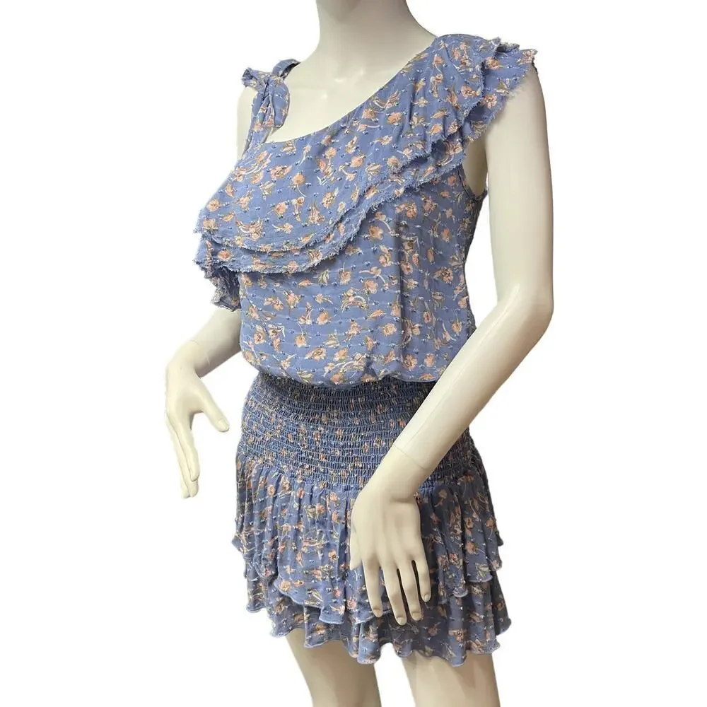 Planet Blue Life Mini Skort Skirt and Top Matching Set Size S